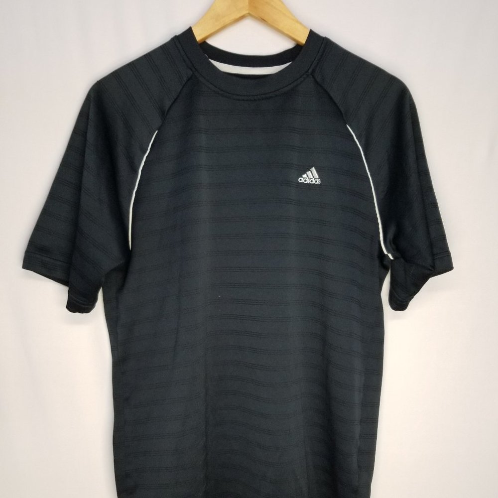 ADIDAS SHIRT WHITE ON NAVY